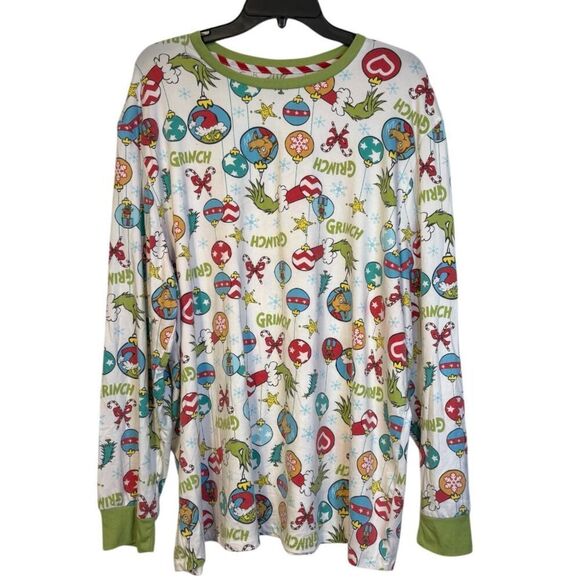 Grinch Holiday Pajamas 2Pc. Set Sz. 2XL Pull On Top and Pants Dr. Seuss - Picture 2 of 10